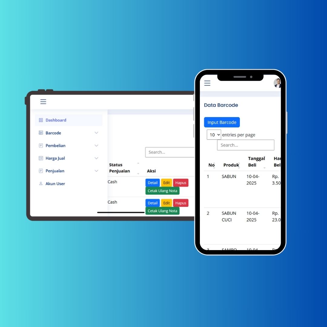 Sistem Kasir Dengan Barcode Scanning